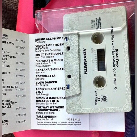 Vintage 1973 AEROSMITH Self Titled Debut Album Columbia CBS Cassette Tape - Picture 4 of 8